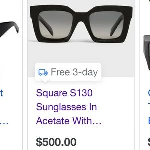 Celine Acetate Polarized black Sunglasses